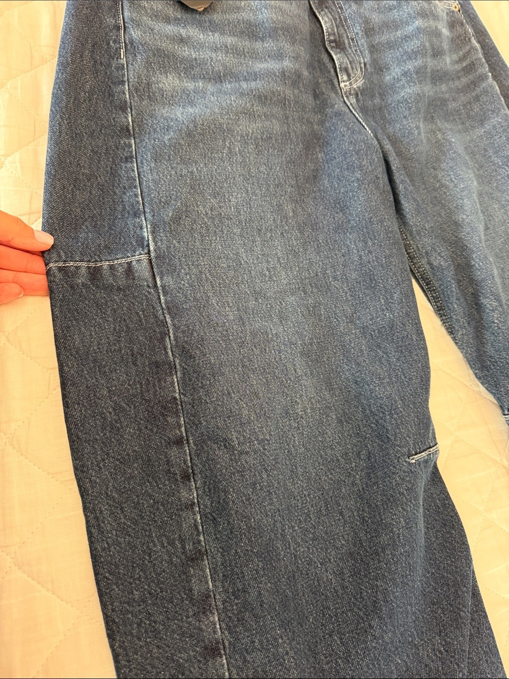 rag & bone Women's Grafton Chase High Rise Barrel Jean - Picture 6 of 9